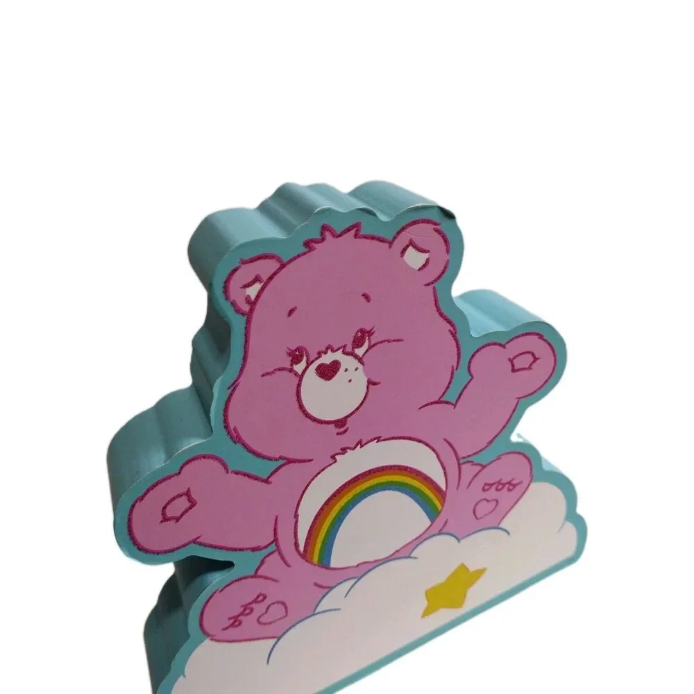 Care Bears Cheer Bear Wall Sign Decorative Wood Die Cut 2023 Nursery Kids Room